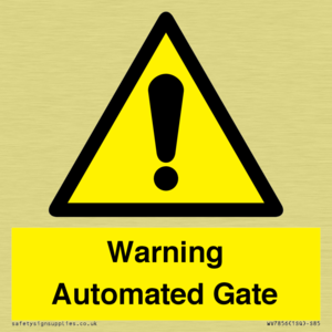 Warning Automated Gate